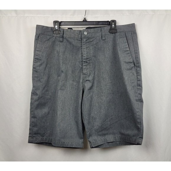 Volcom Other - Volcom Mens Frickin Chino Shorts Gray Relaxed Fit Slit Pockets Size 36